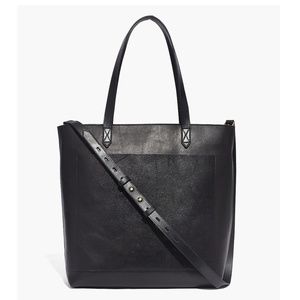 New MADEWELL The Zip-Top Medium Transport Tote Monogrammed MMS